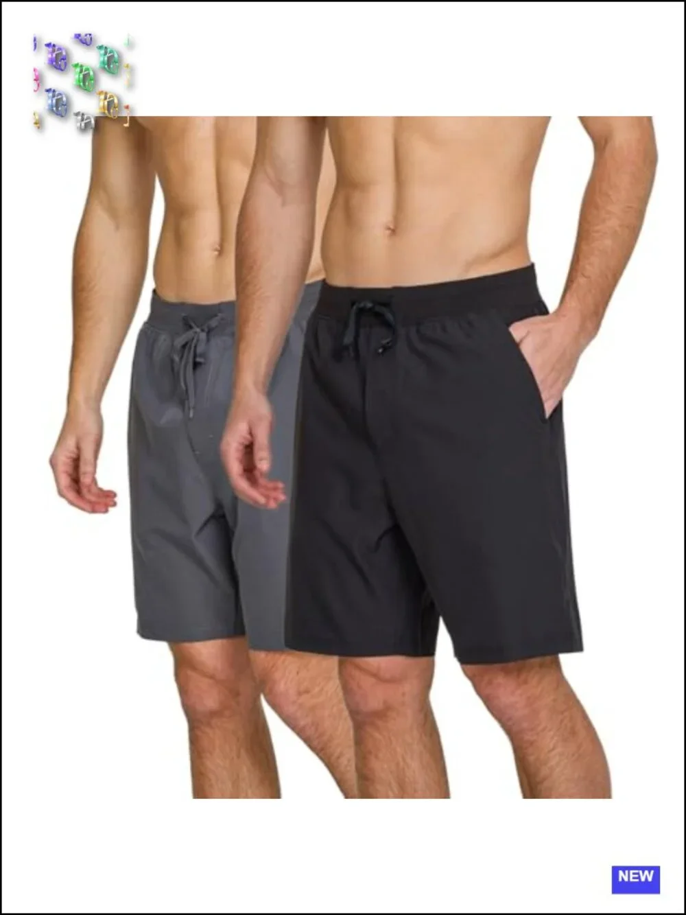 Men's 2 Pack Running Shorts 5/7/9 Inch Athletic 4-Way Stretch Gym Shorts